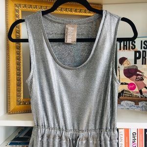 Anthropologie Metallic MIDI Dress